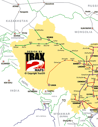 China Rail map