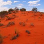 Ayers rock sand dune