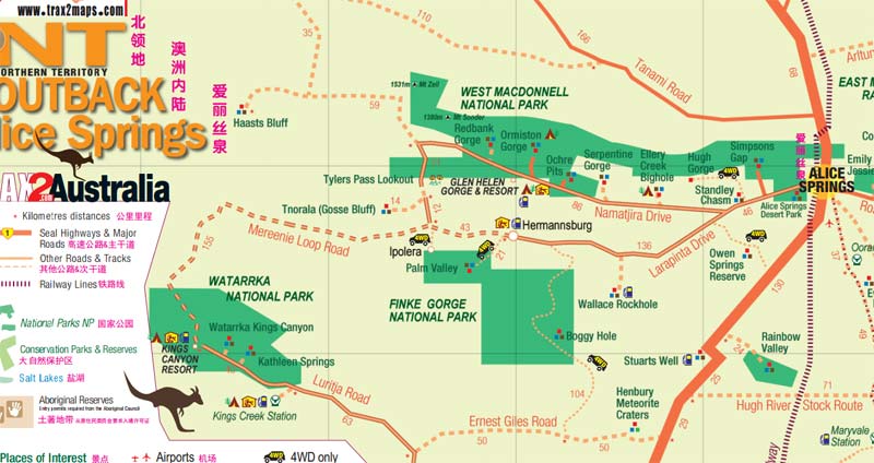 Free Alice Springs Map